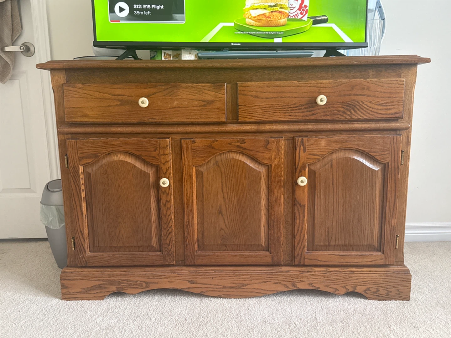 Solid Wood Buffet/Credenza ⚽