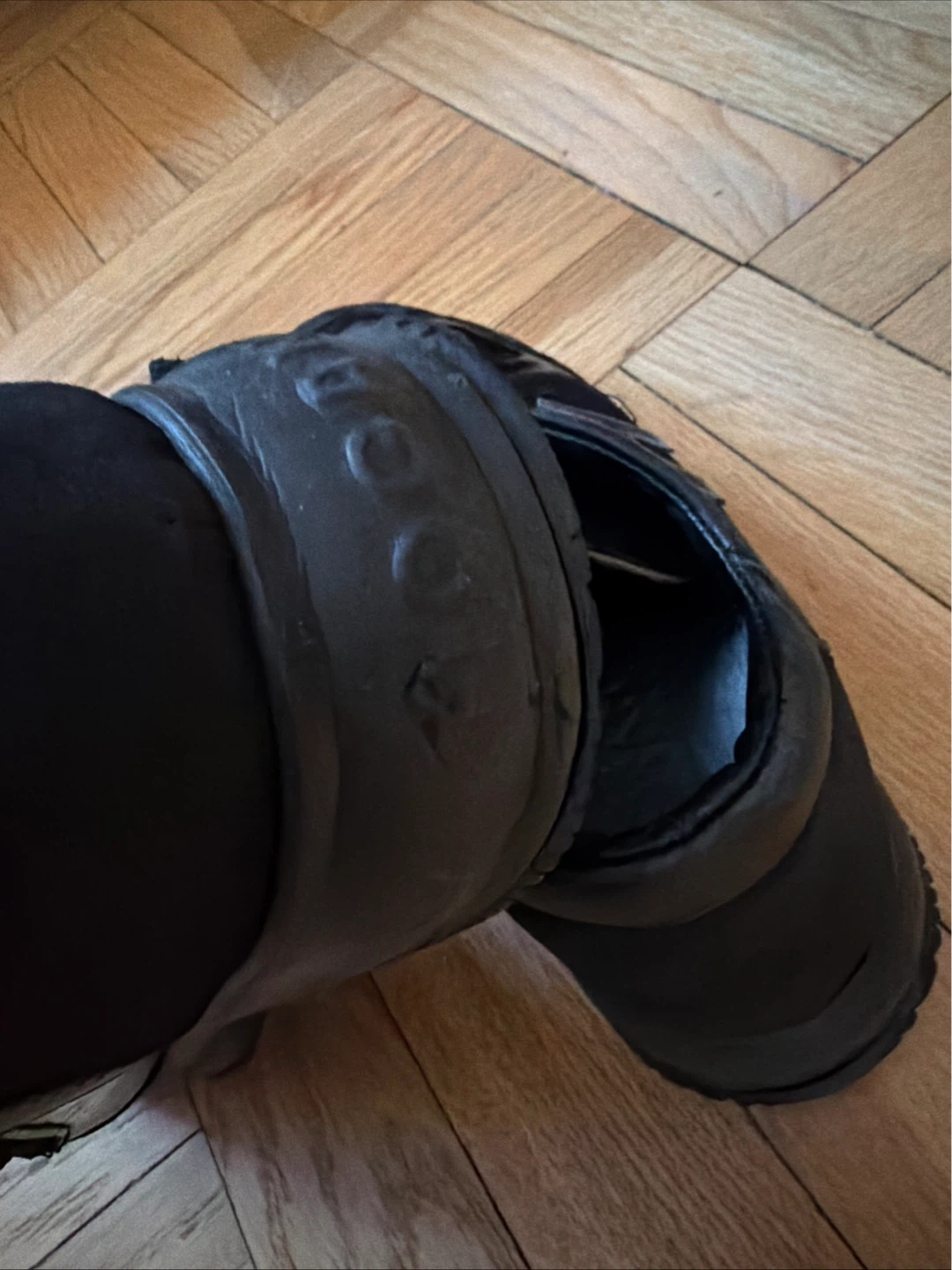 Hogan Black Leather & Mesh Sneakers - photo 4
