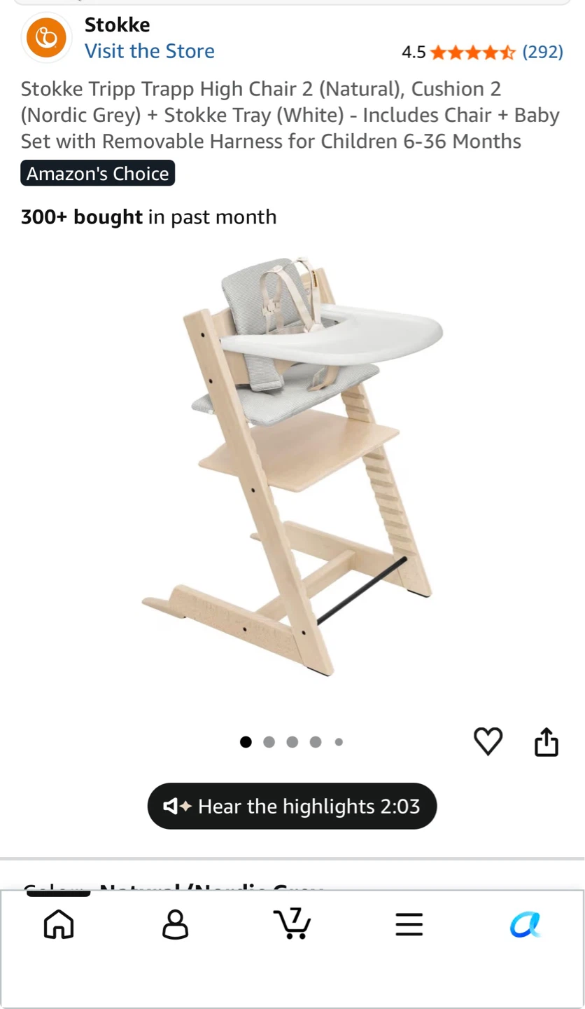 High Chair Stokke trip trapp