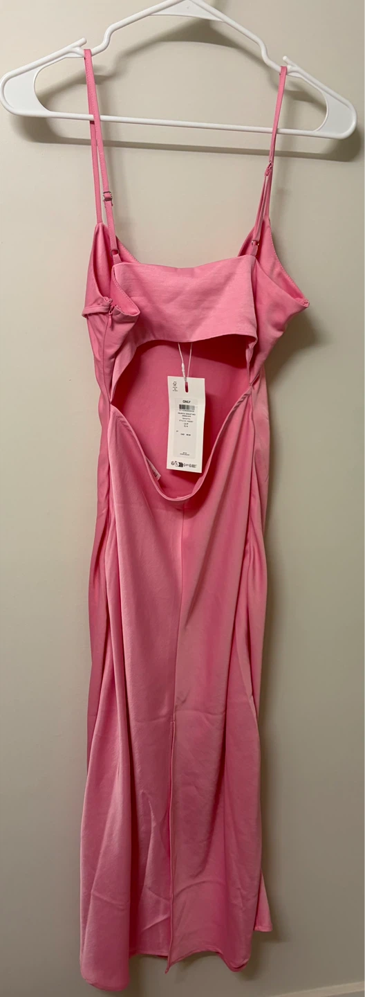 Pink Midi Slip Dress - Size S - photo 2