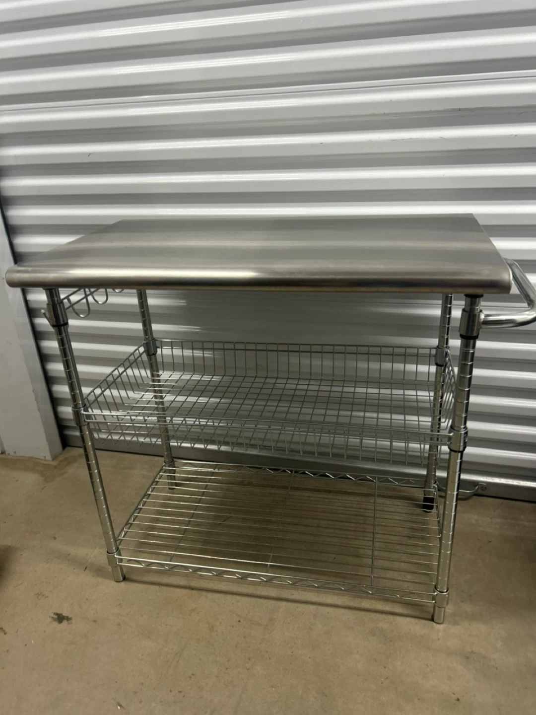 Stainless Steel Kitchen Cart with Shelves