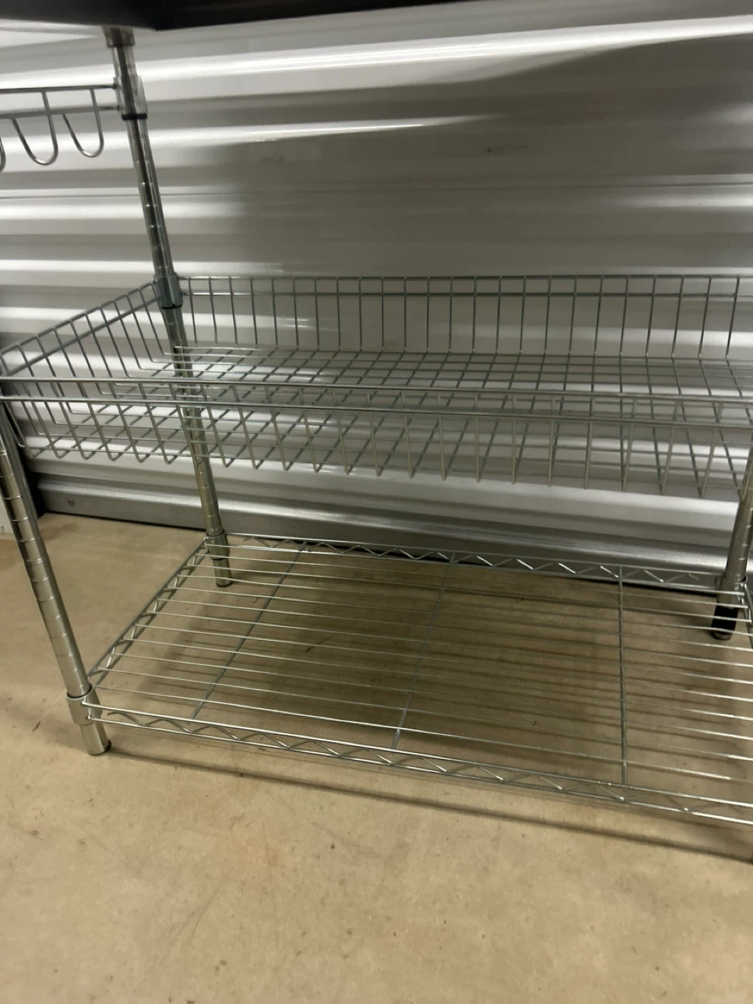 Stainless Steel Kitchen Cart with Shelves - photo 2