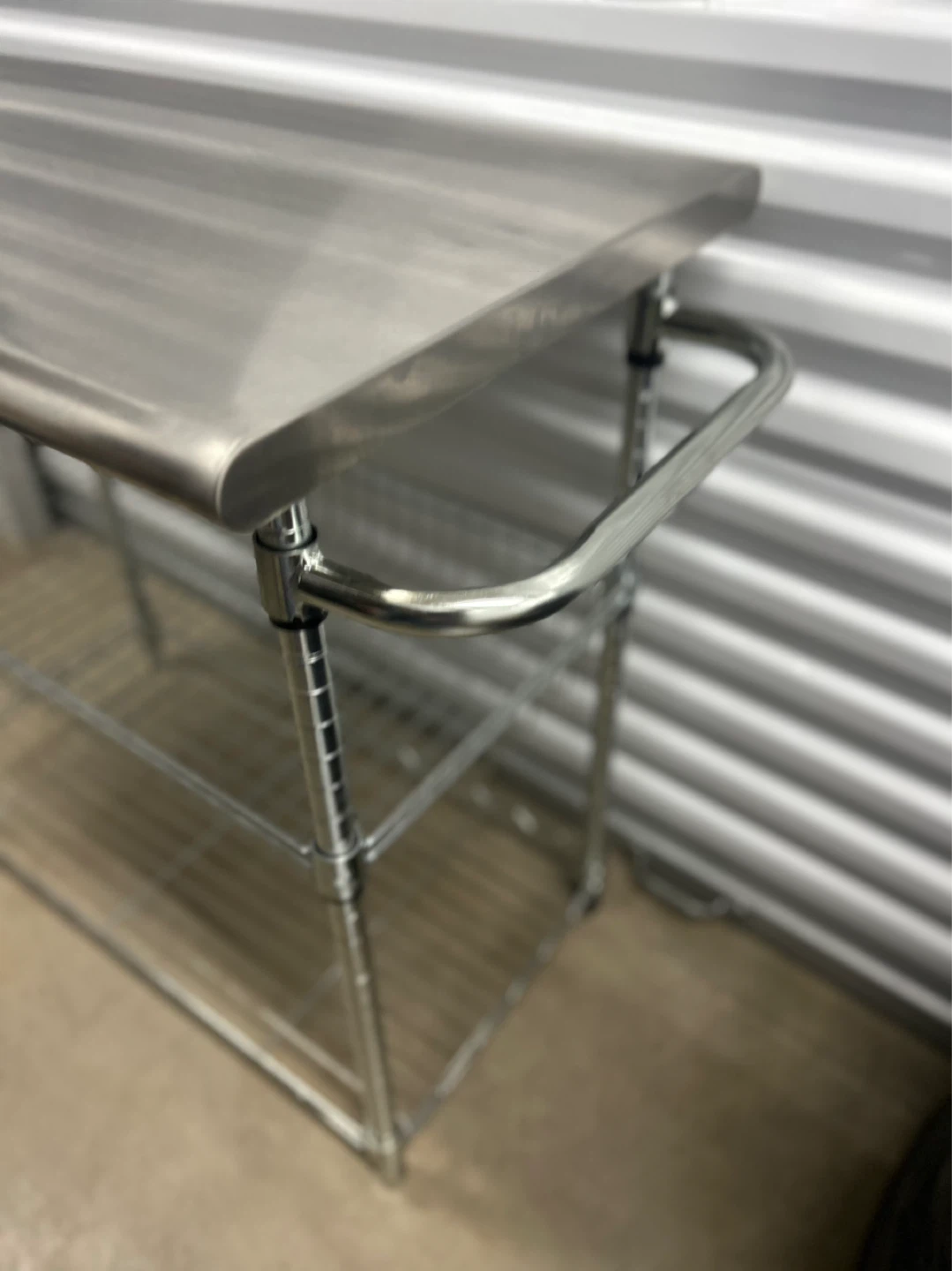 Stainless Steel Kitchen Cart with Shelves - photo 5