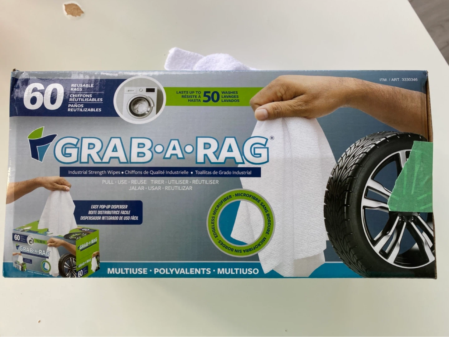 Grab-A-Rag Industrial Strength Wipes (10 Count)