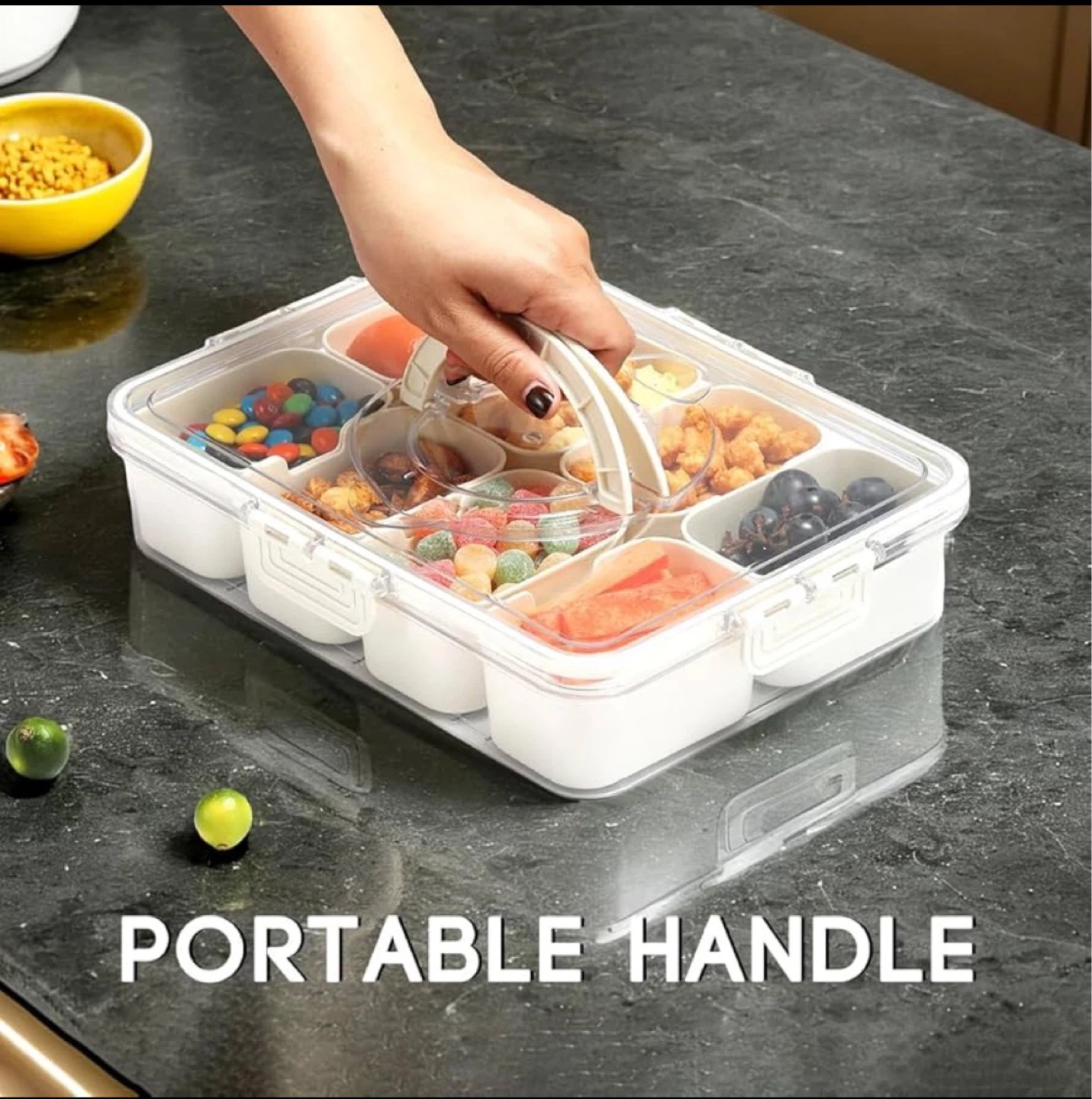 Portable Snack Container with Removable Compartments - photo 3