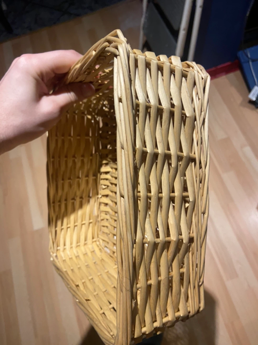 Wicker storage basket - photo 4