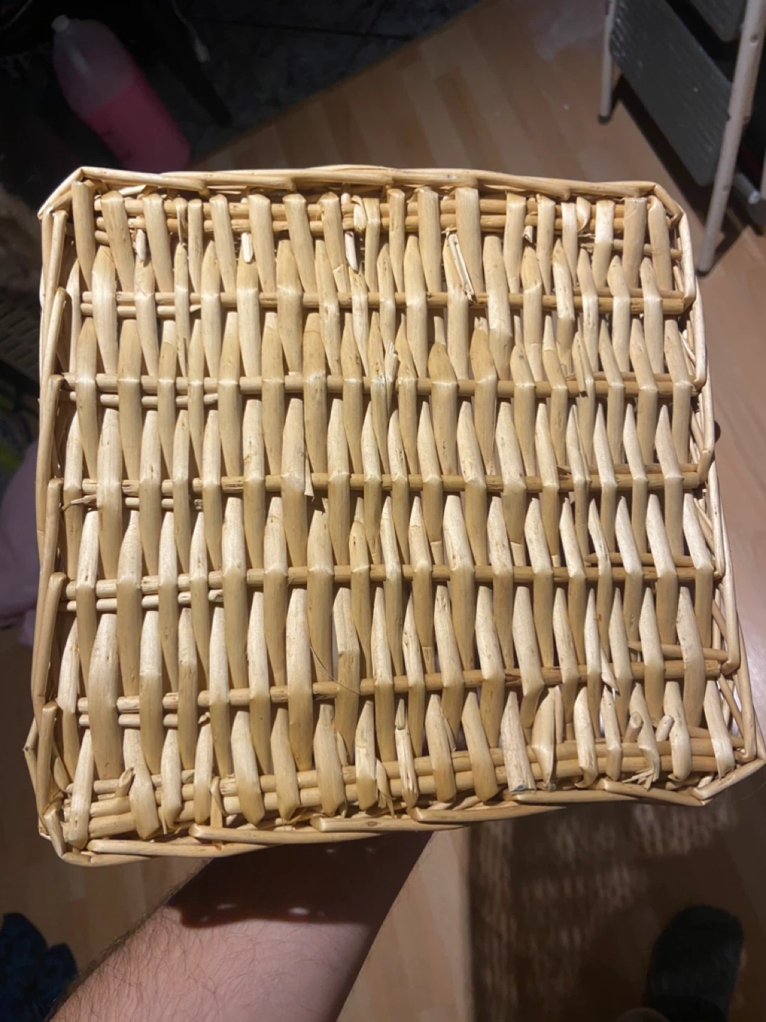 Wicker storage basket - photo 5