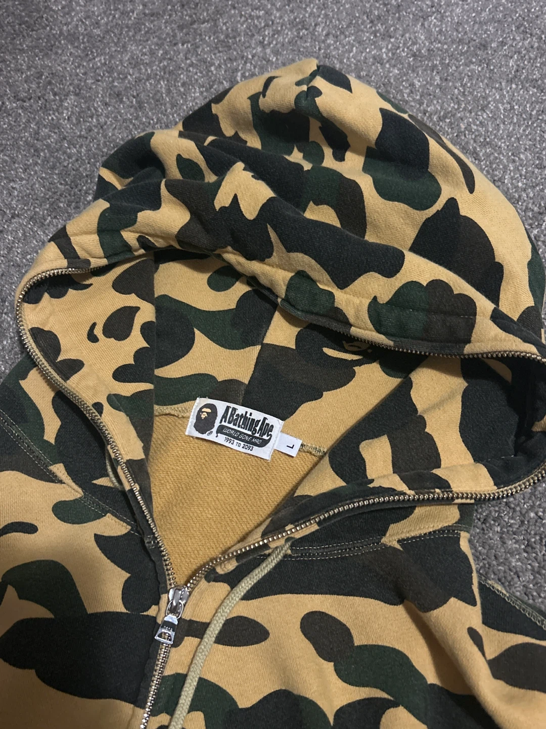 A Bathing Ape Camo Full Zip Hoodie