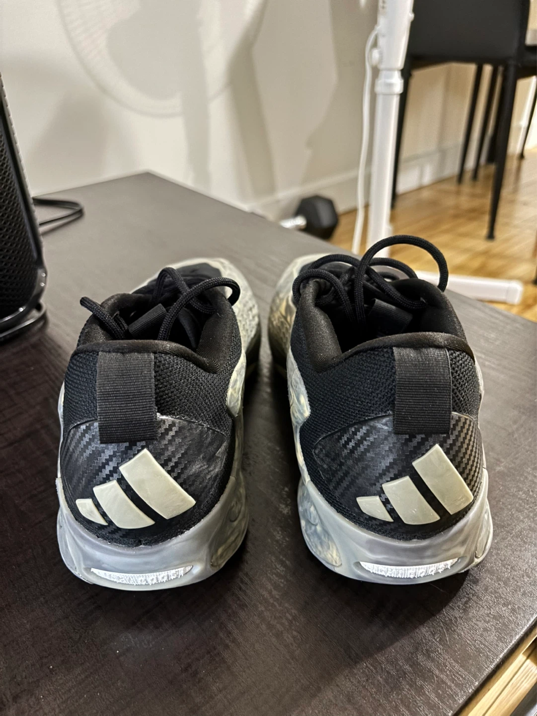 Adidas AE1 Basketball Shoes – Black/Grey – Size 9.5 Men - photo 3