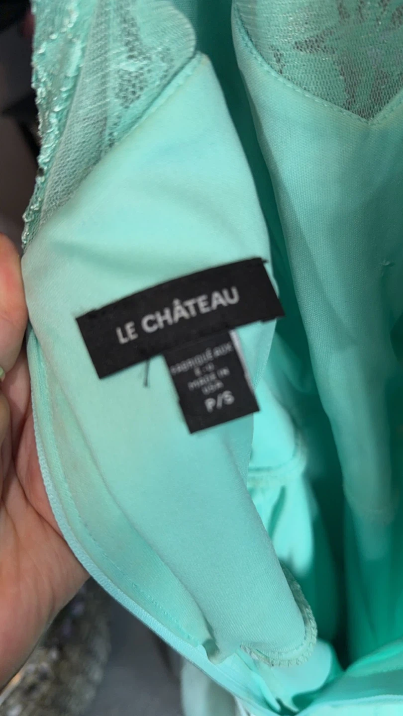 LE CHÂTEAU Mint Green Sequin Lace Dress - photo 2