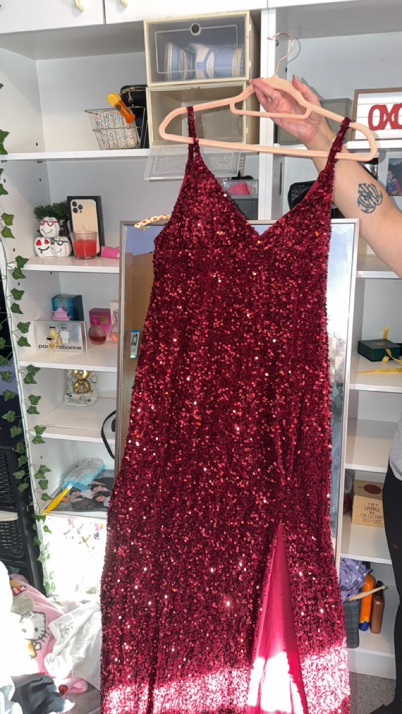 Prima Dress Red Sequin Maxi Dress 2XL