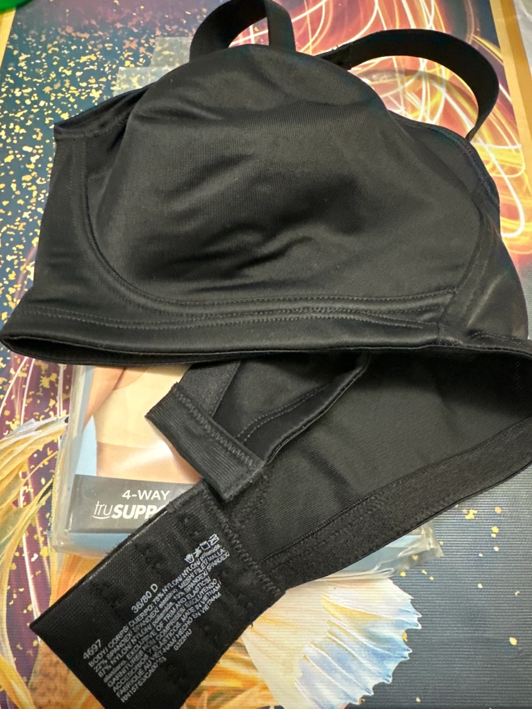 ⚽️ Playtex Wirefree Bra Black 36D - photo 2