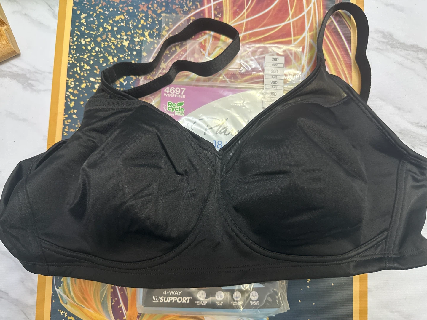 ⚽️ Playtex Wirefree Bra Black 36D - photo 3