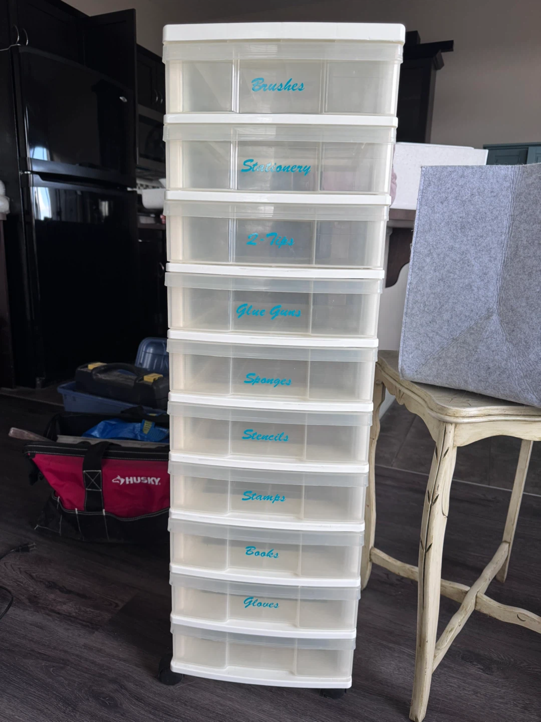 Plastic Drawer Organizer - 10 Drawers