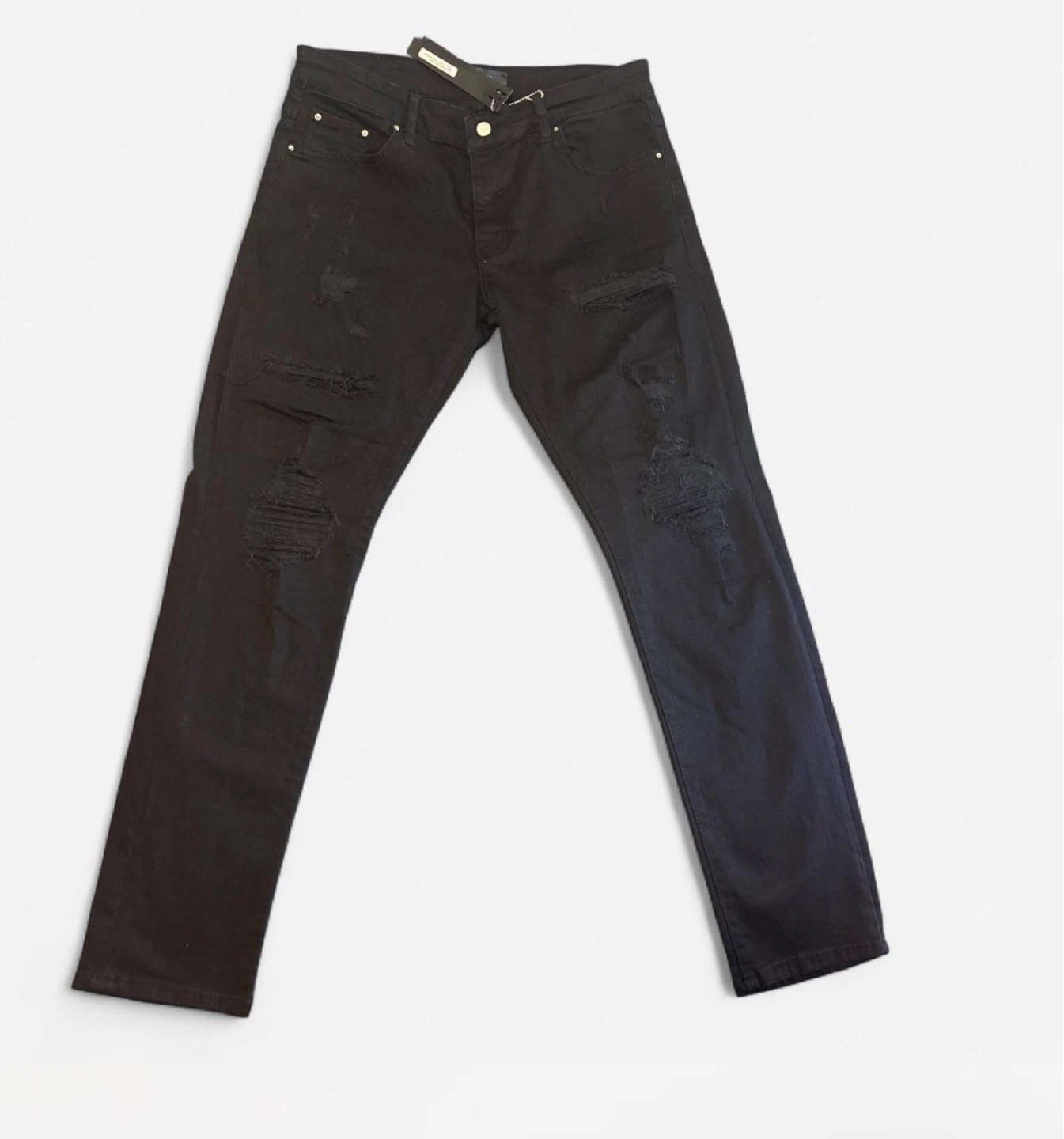 Black Distressed Jeans