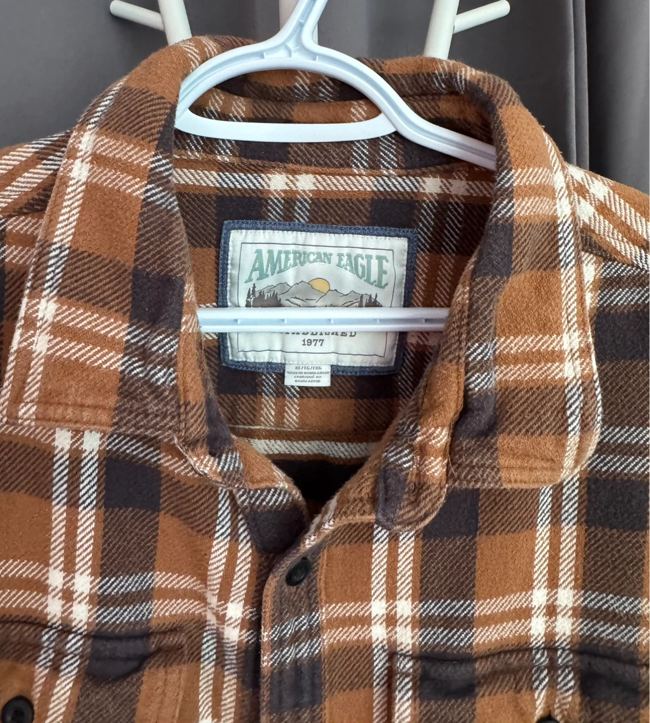 American Eagle Plaid Flannel Shirt - photo 2