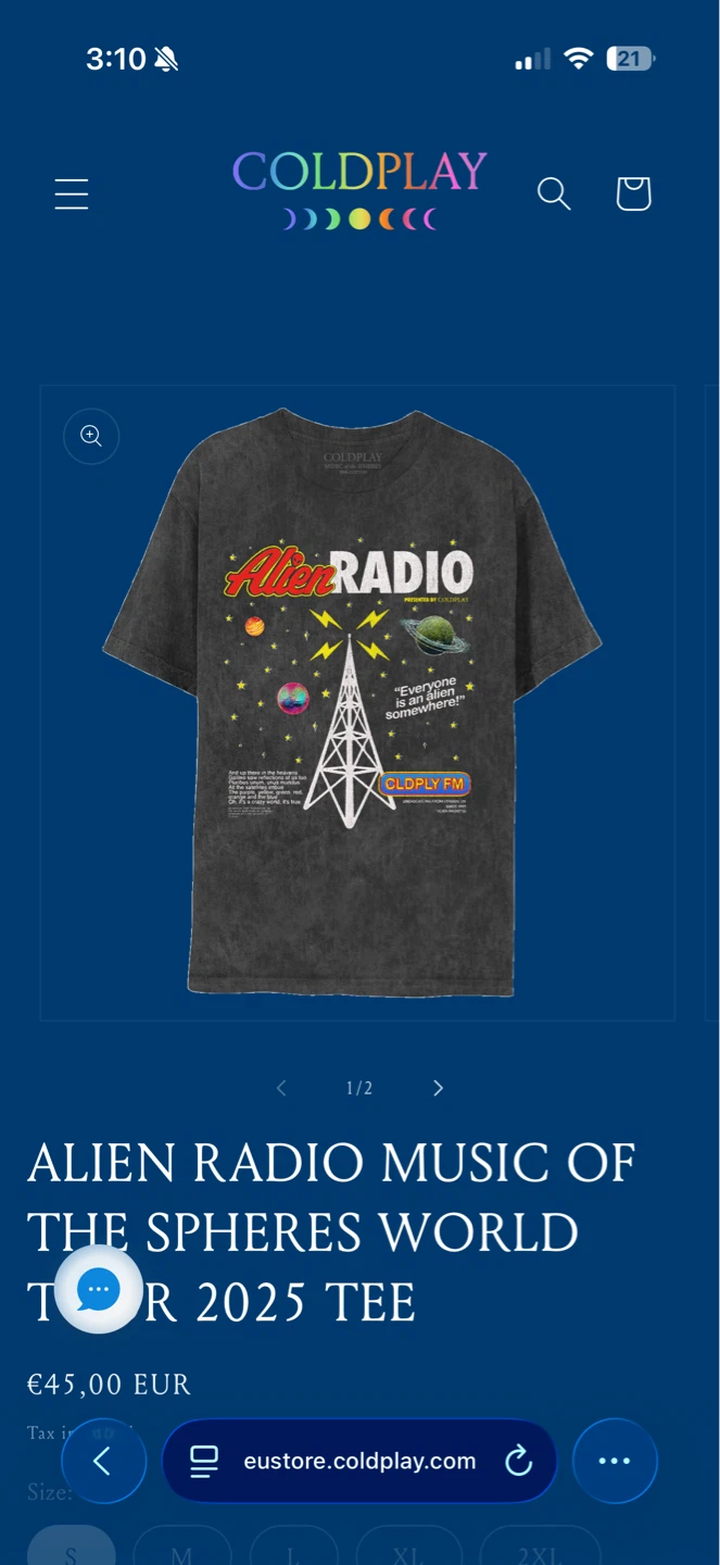 Coldplay Merch - photo 2