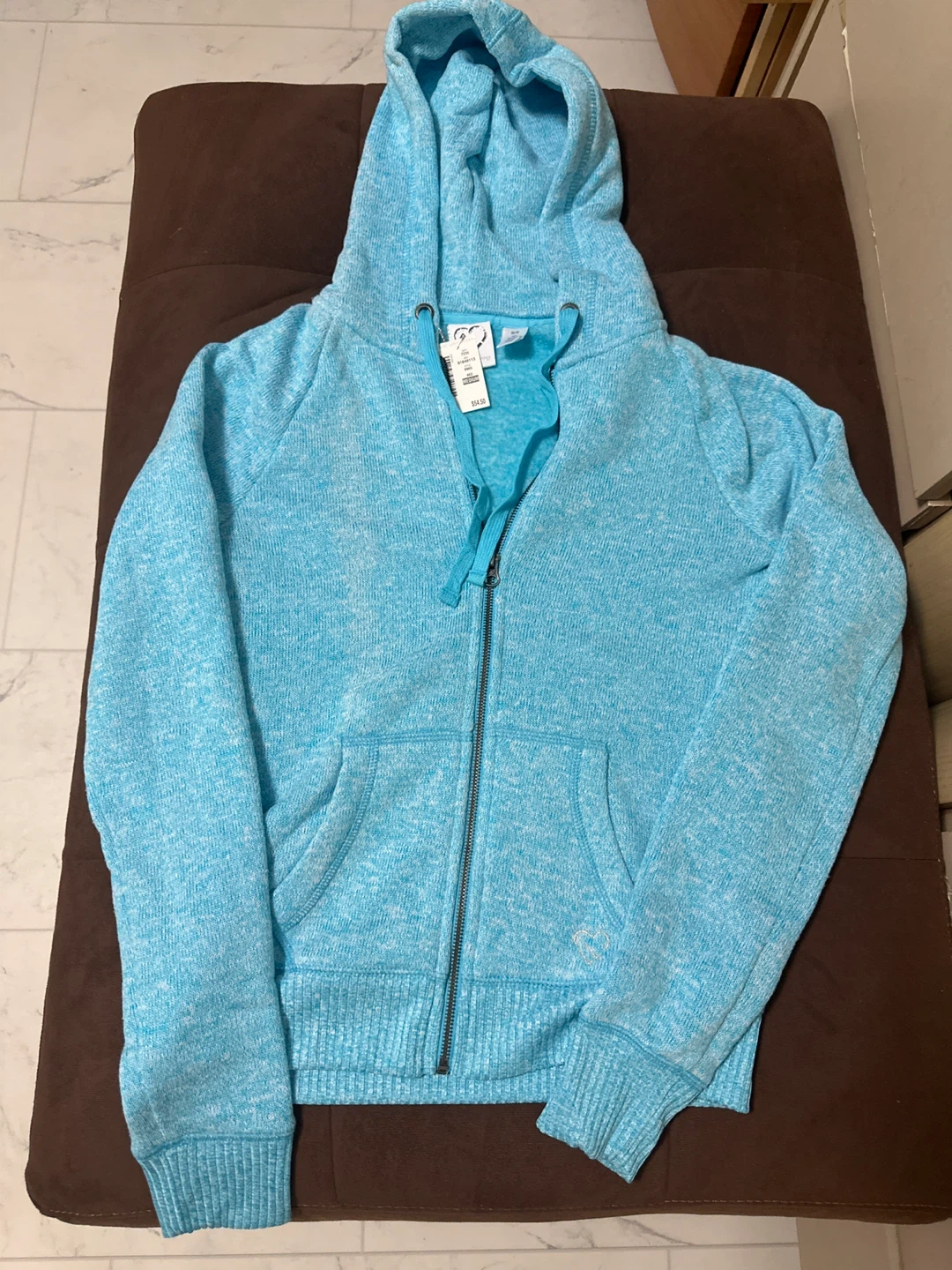 ⚽️ Blue Zip-Up Hoodie - Medium