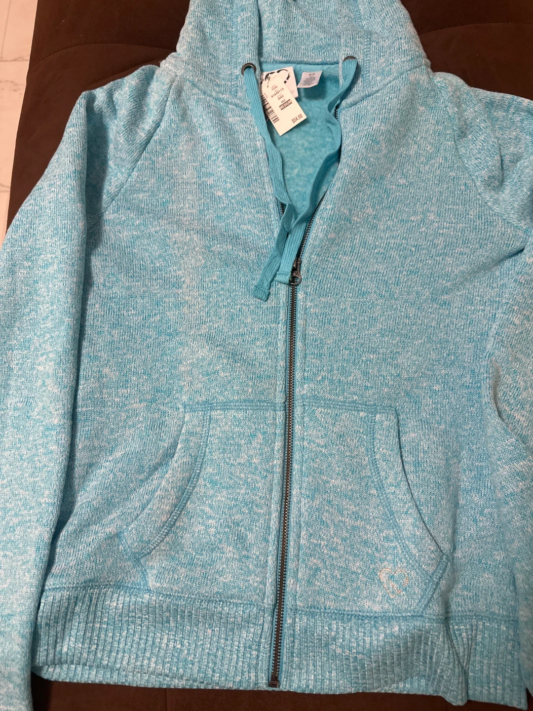 ⚽️ Blue Zip-Up Hoodie - Medium - photo 3