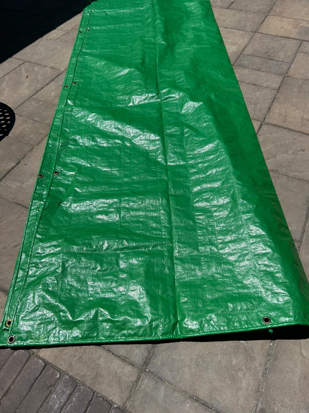 16’ X 20’ Polytuf Tarp and 11 Metal Poles & Pegs