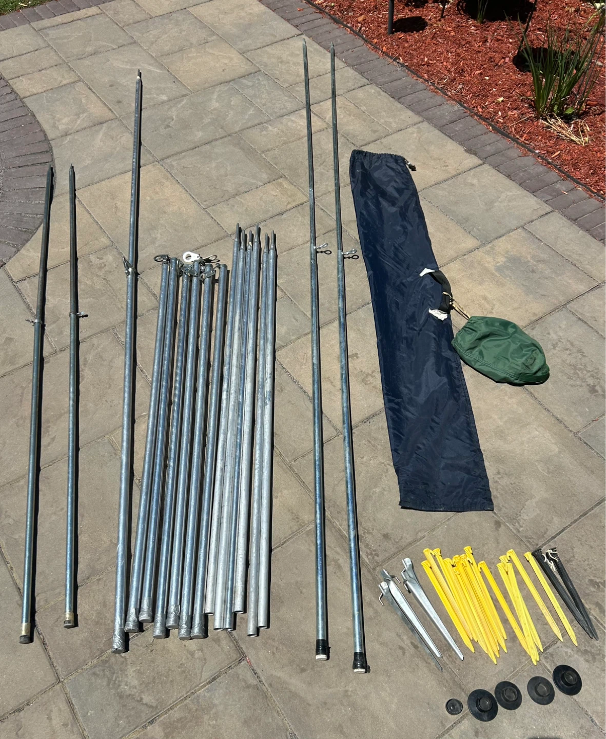 16’ X 20’ Polytuf Tarp and 11 Metal Poles & Pegs - photo 4