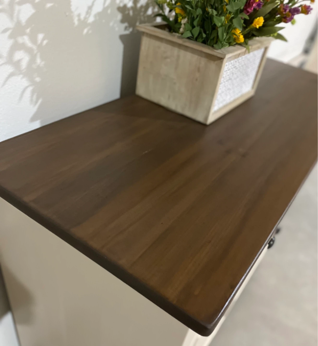 Modern Hardwood Oak Sideboard Taupe & Walnut - photo 2