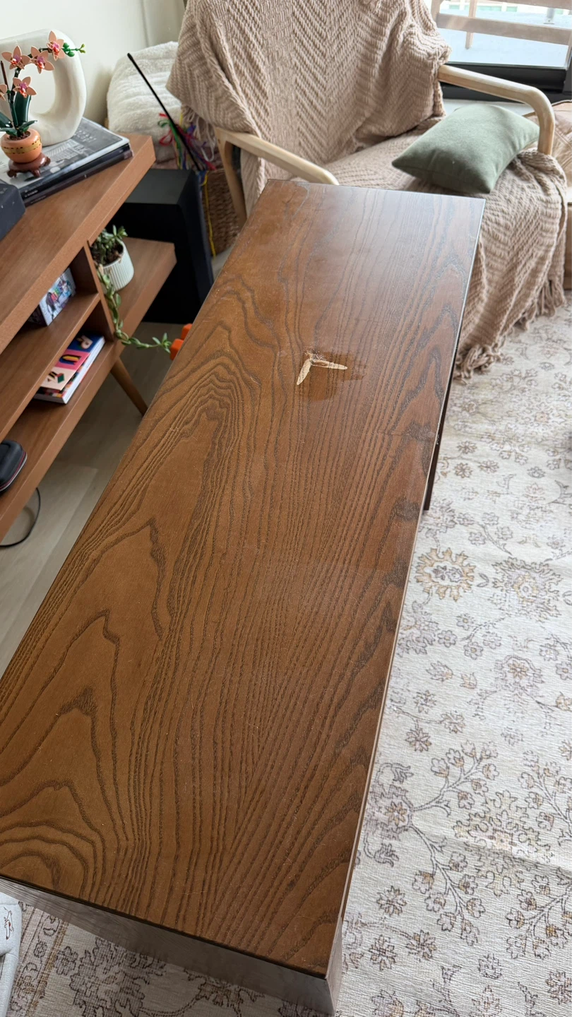 Wooden Console Table with Shelf - photo 4