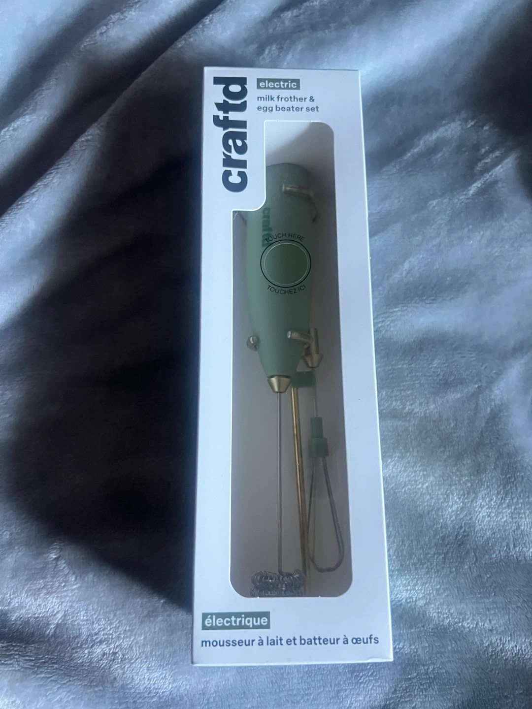 Craftd Electric Milk Frother & Egg Beater Set