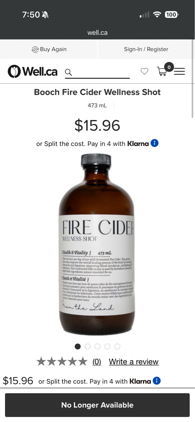 Fire Cider Wellness Shot - 473 mL