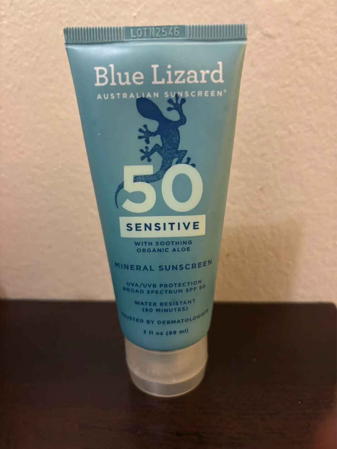NEW-Blue Lizard Sensitive Mineral Sunscreen SPF 50 - 3 fl oz