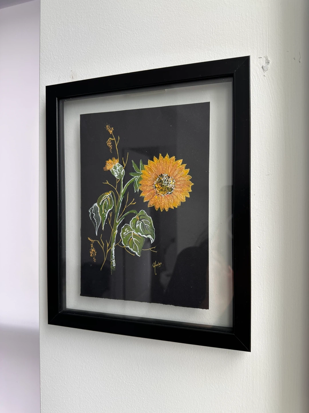 Framed Sunflower Painting - photo 3