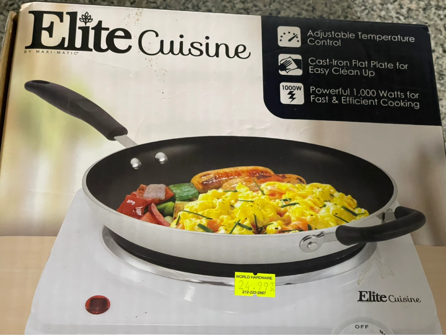 ⚽ Elite Cuisine Electric Burner
