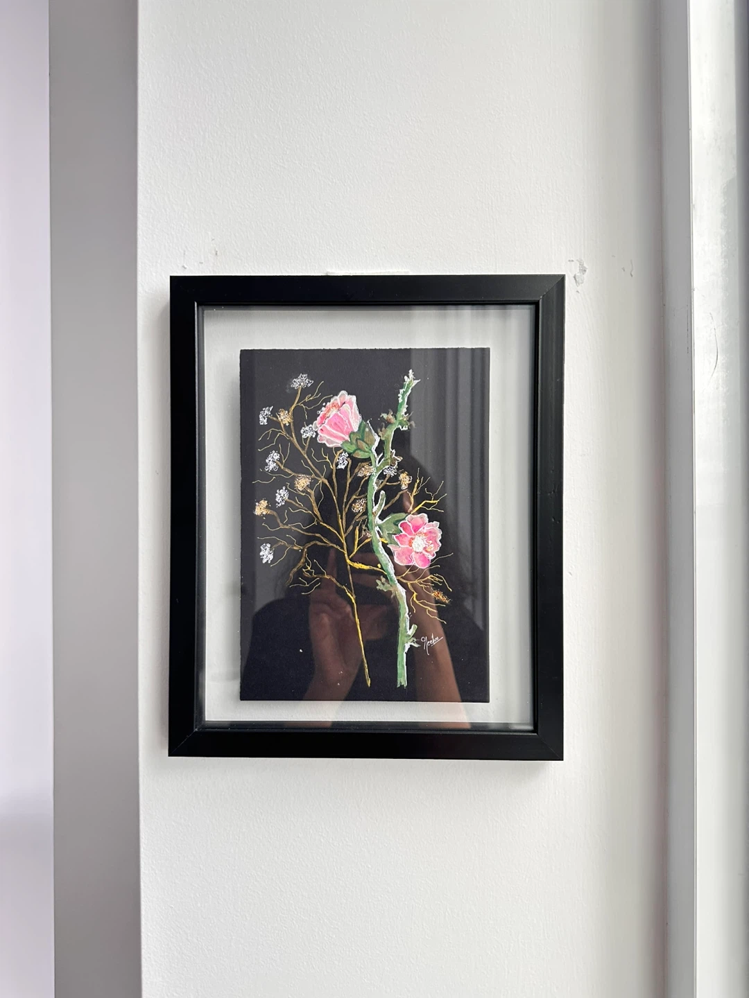 Framed Floral hand painting - photo 5