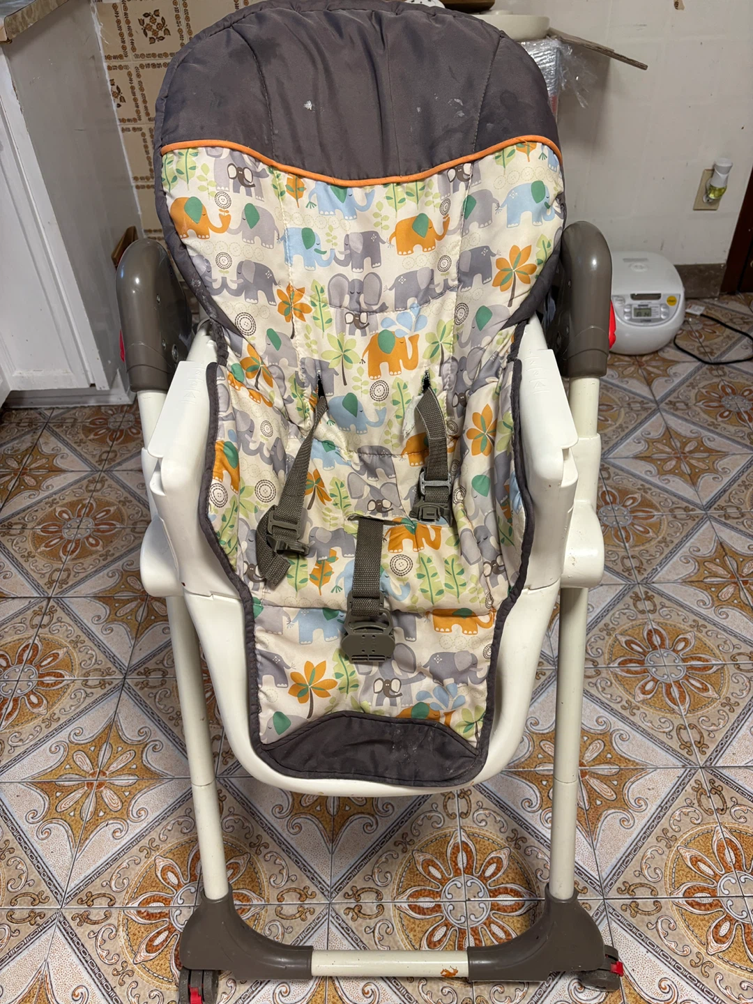 Elephant Print Baby High Chair - photo 2