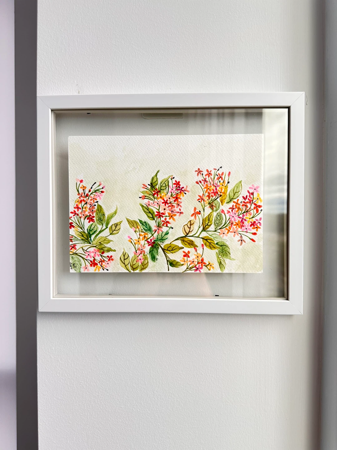 Framed Watercolor Floral Art - photo 3