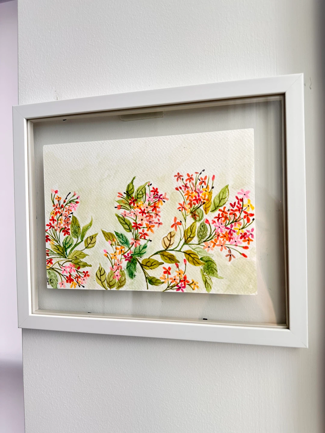 Framed Watercolor Floral Art - photo 2