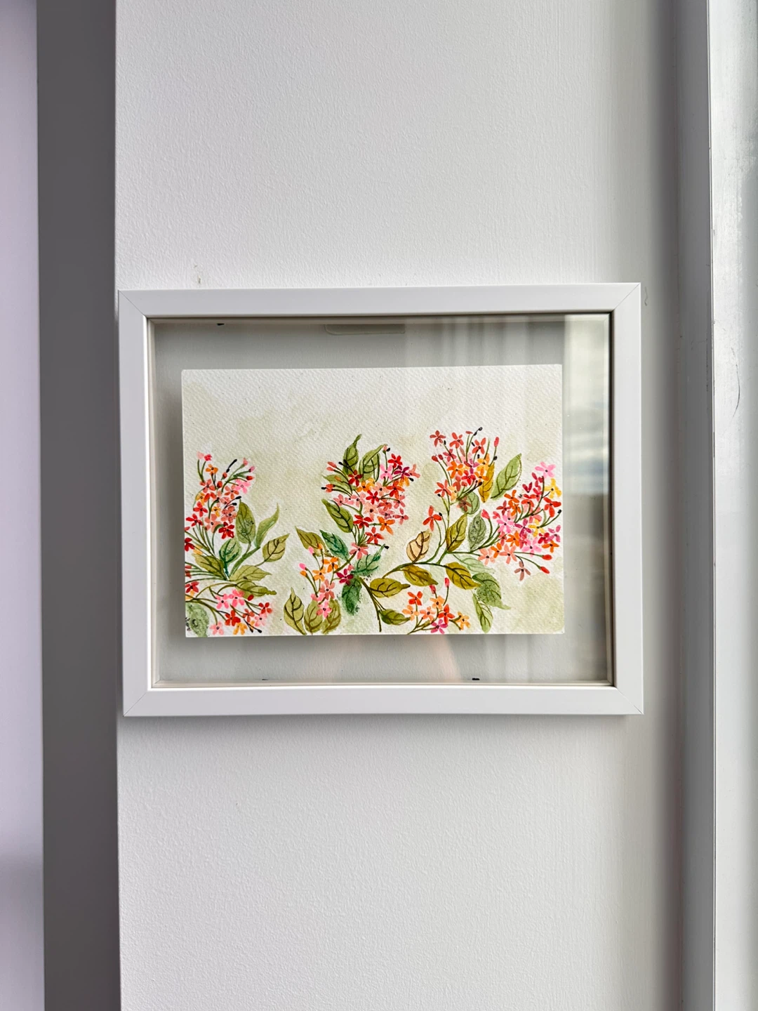 Framed Watercolor Floral Art - photo 5
