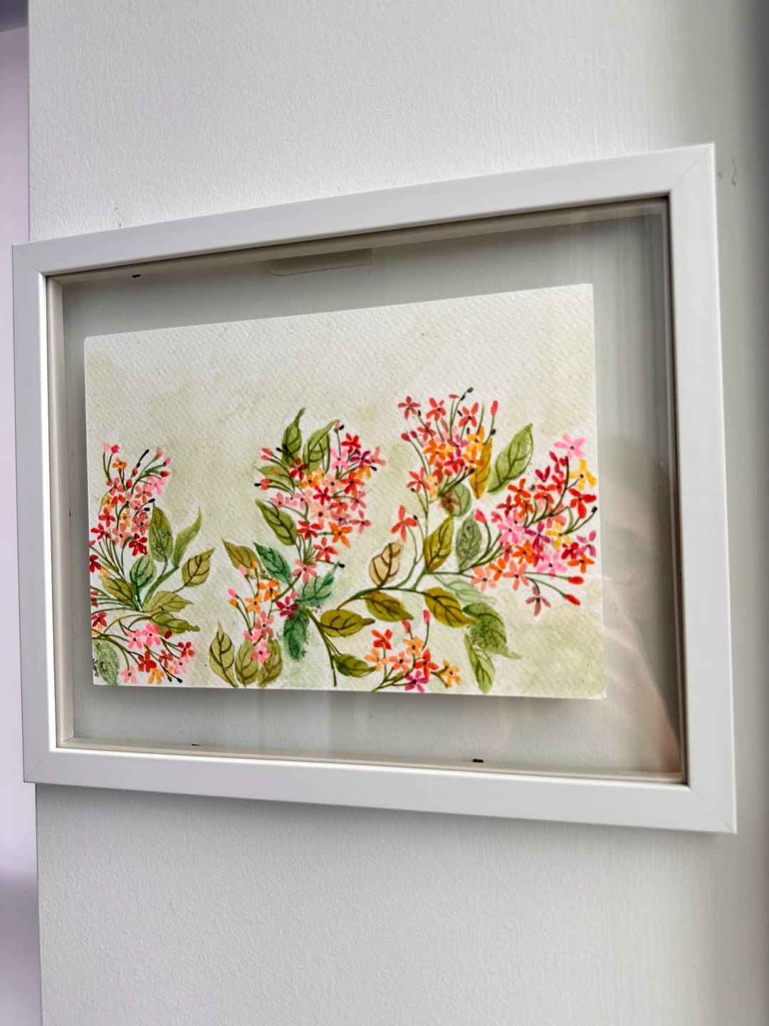 Framed Watercolor Floral Art