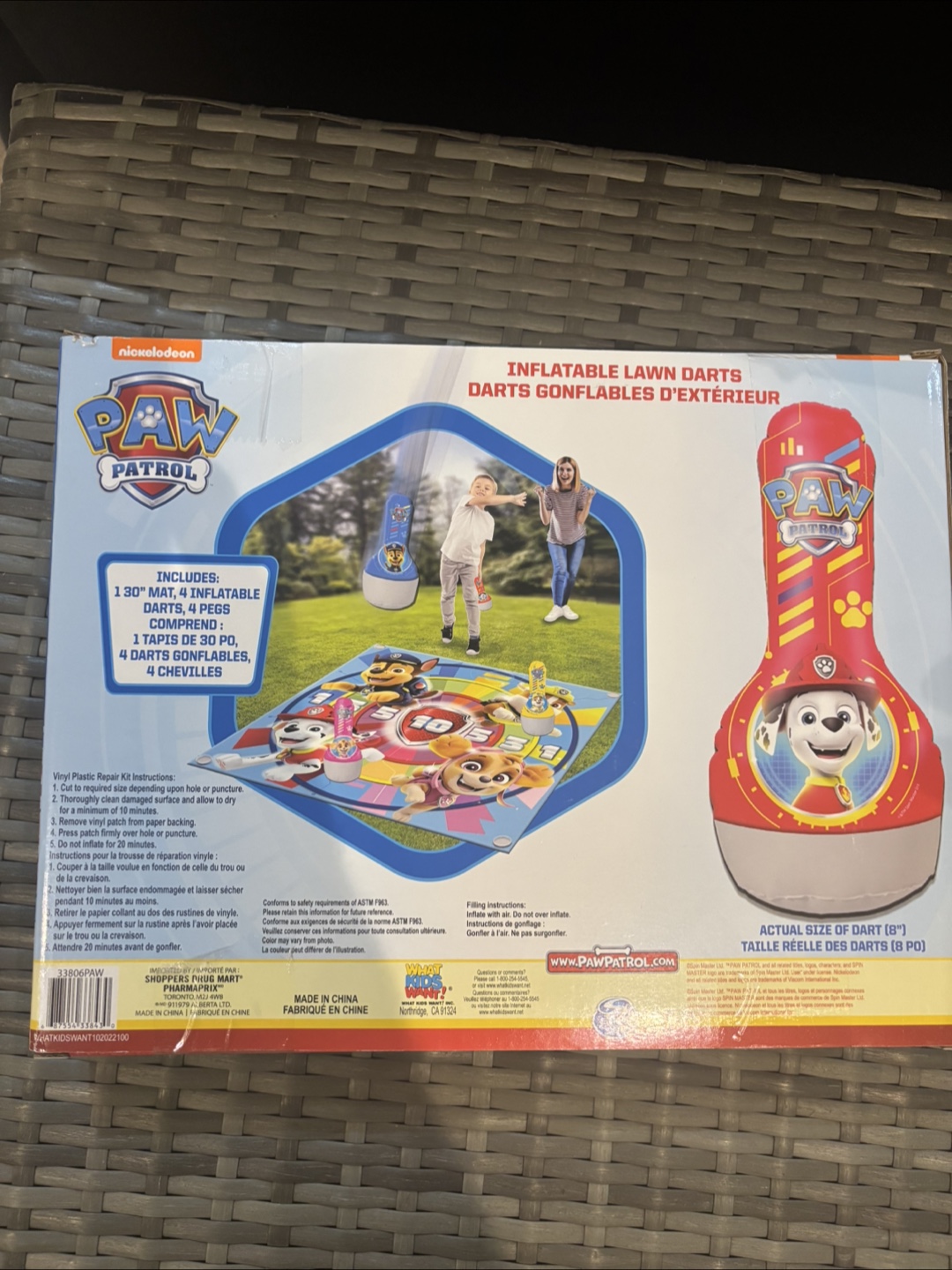 Nickelodeon Paw Patrol Inflatable Lawn Darts - photo 2
