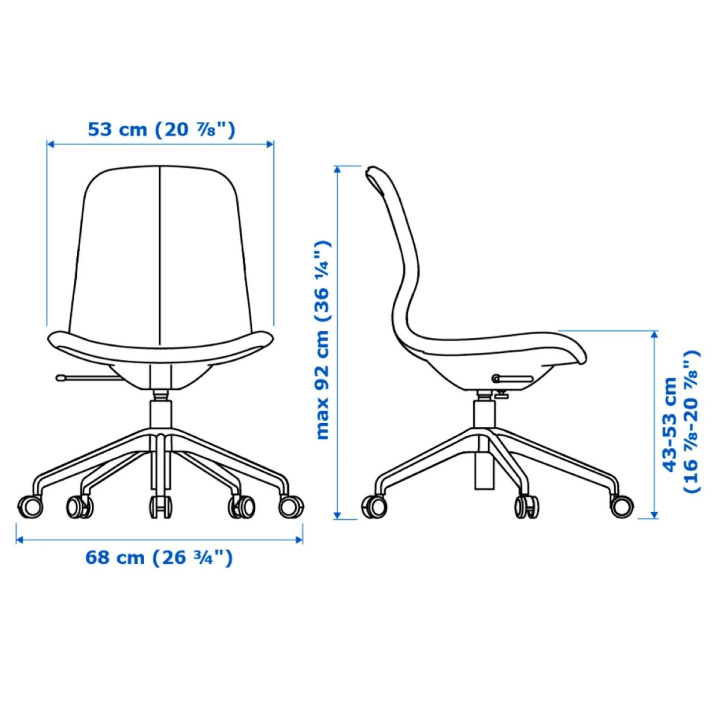 IKEA LÅNGFJÄLL Desk Chair / Like new - photo 5