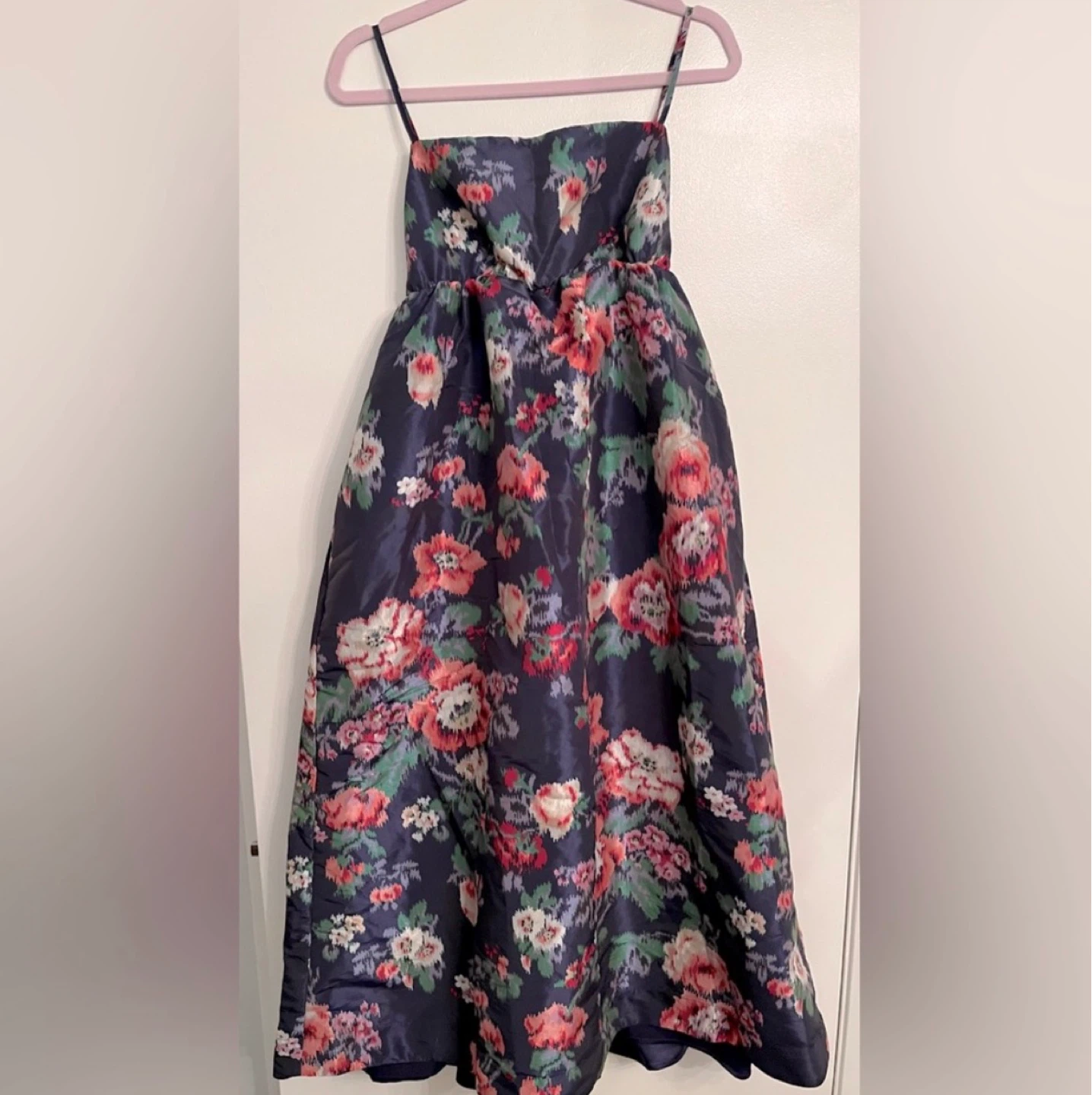 BHLDN Sophia Apron Top Jacquard Midi Dress ⚽ - photo 4