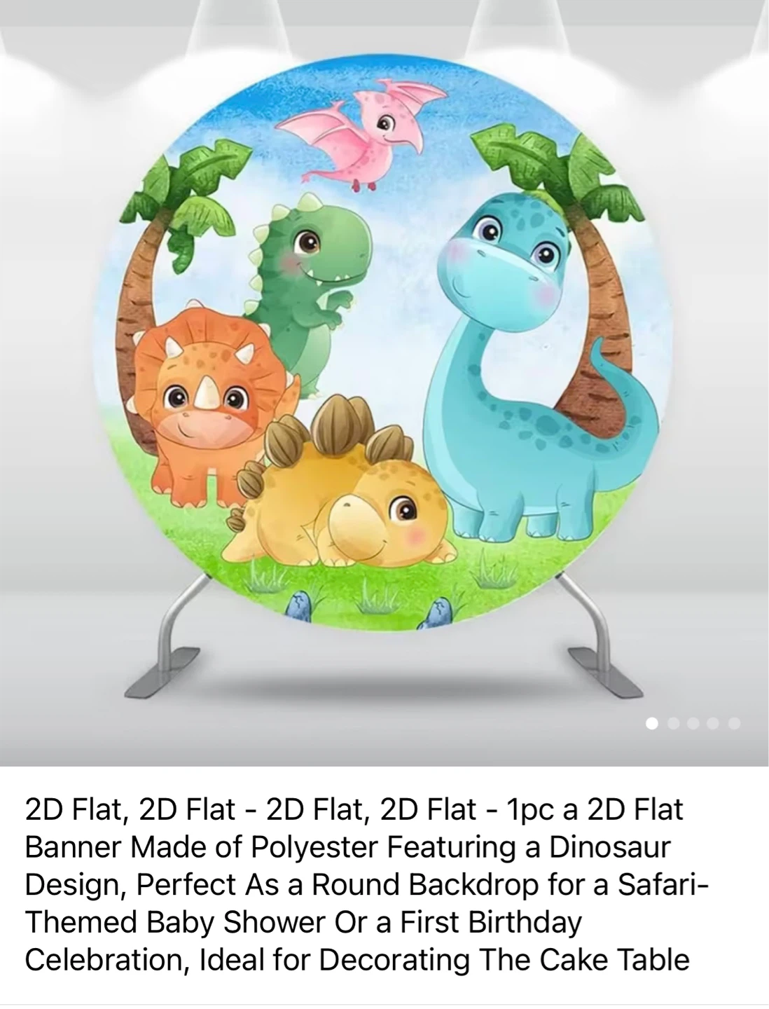 Dinosaur Birthday Party Decor Set