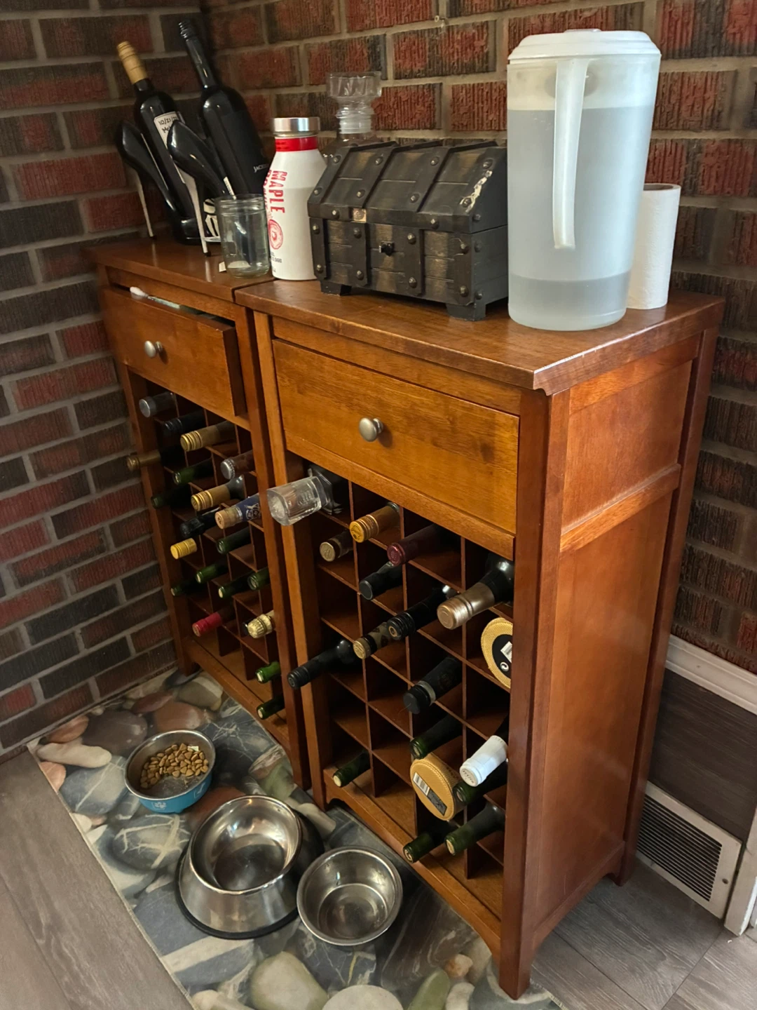 Wine rack shelf