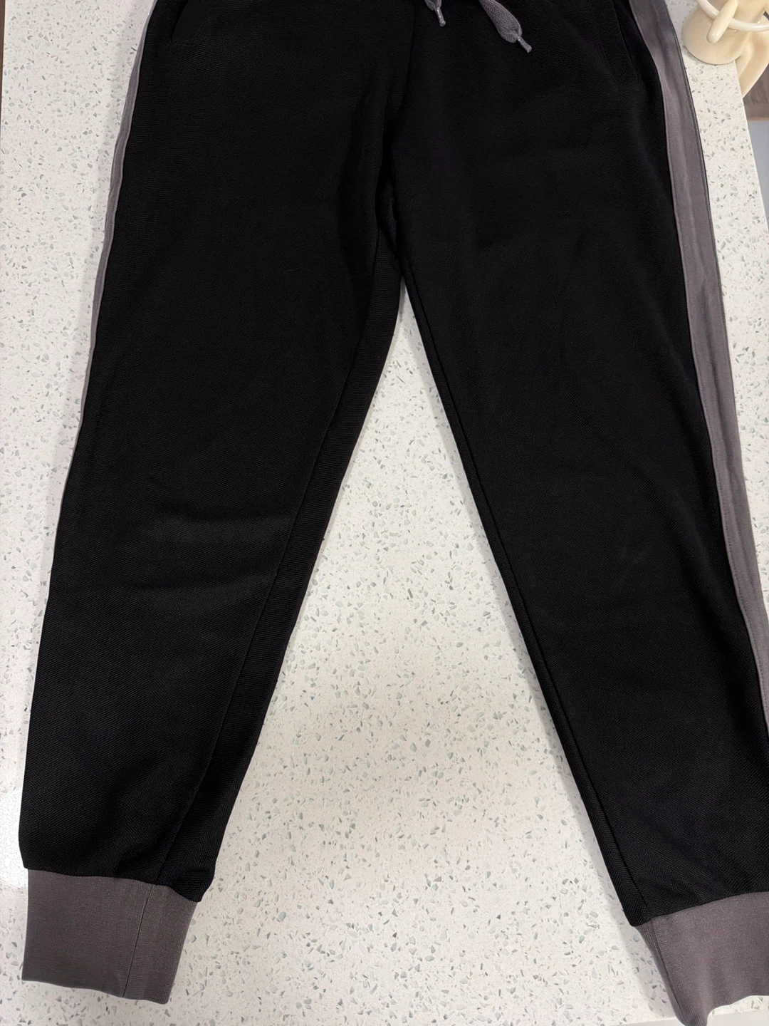 Black Joggers with Grey Stripe - photo 2