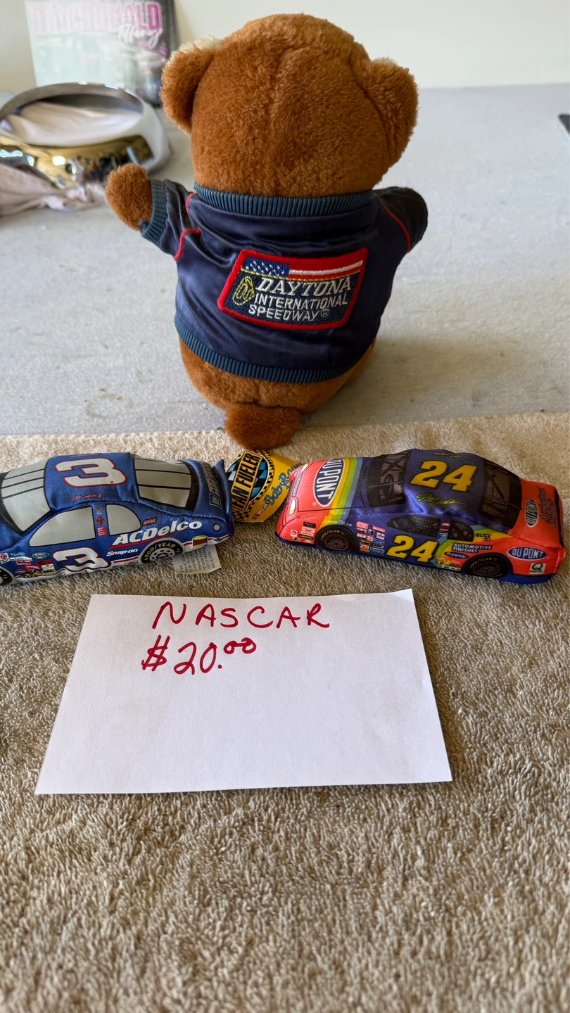 NASCAR Plush Toy Cars and Teddy Bear Set - photo 2