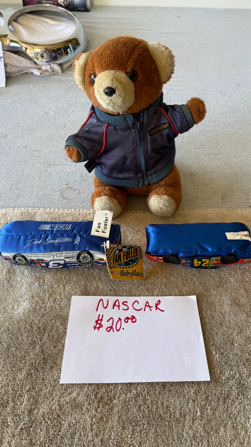 NASCAR Plush Toy Cars and Teddy Bear Set - photo 3