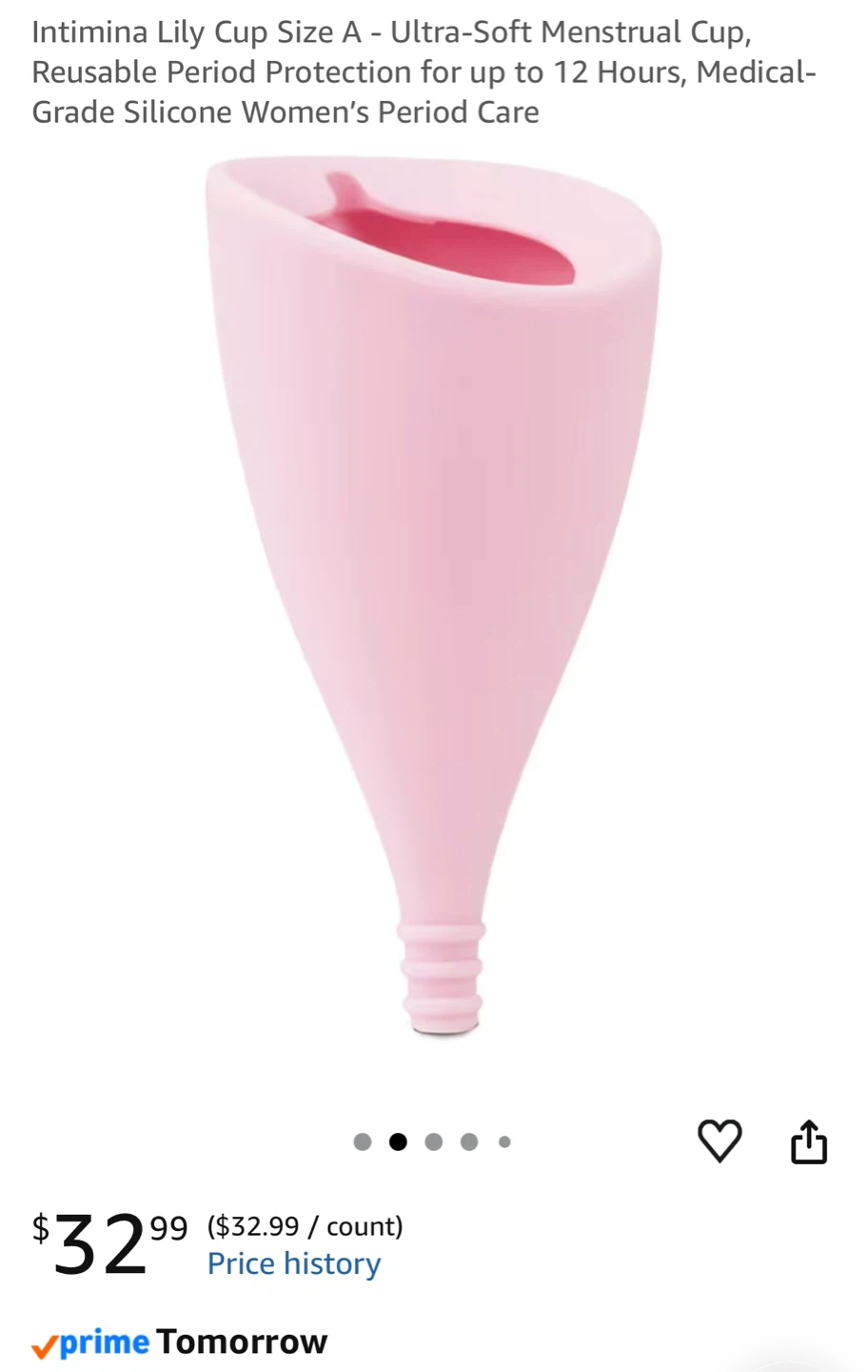 Intimina Lily Cup Size A Ultra-Soft Menstrual Cup - photo 4