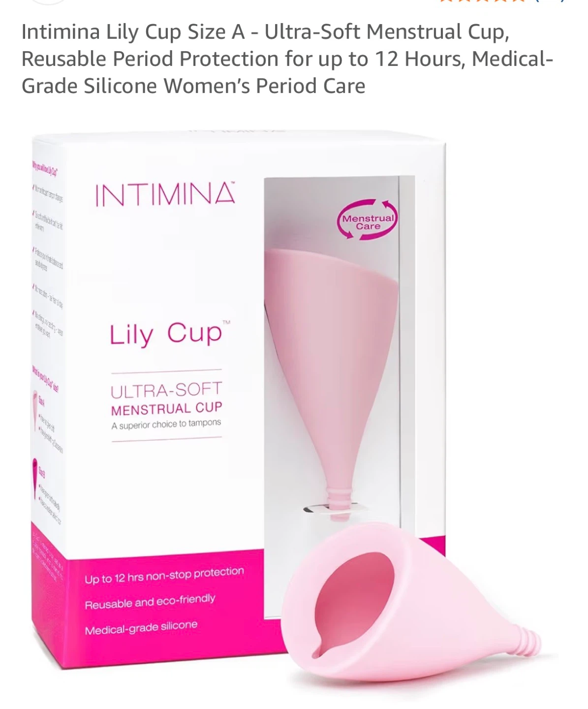 Intimina Lily Cup Size A Ultra-Soft Menstrual Cup