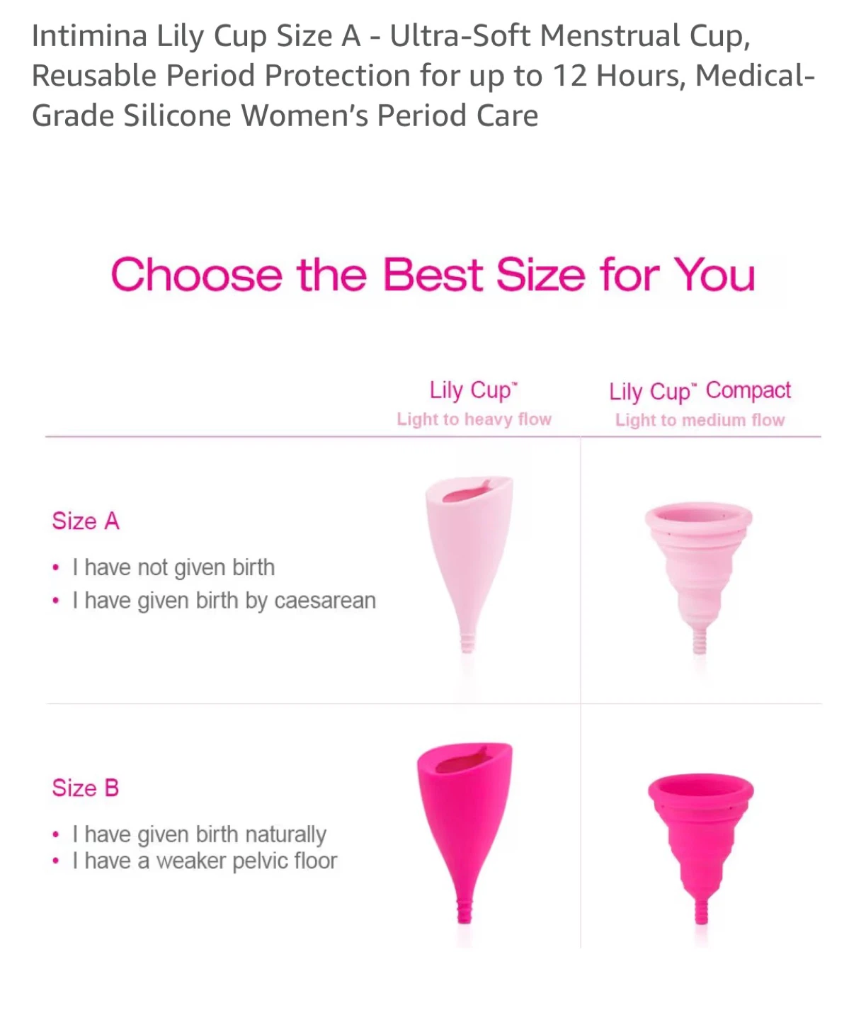 Intimina Lily Cup Size A Ultra-Soft Menstrual Cup - photo 5