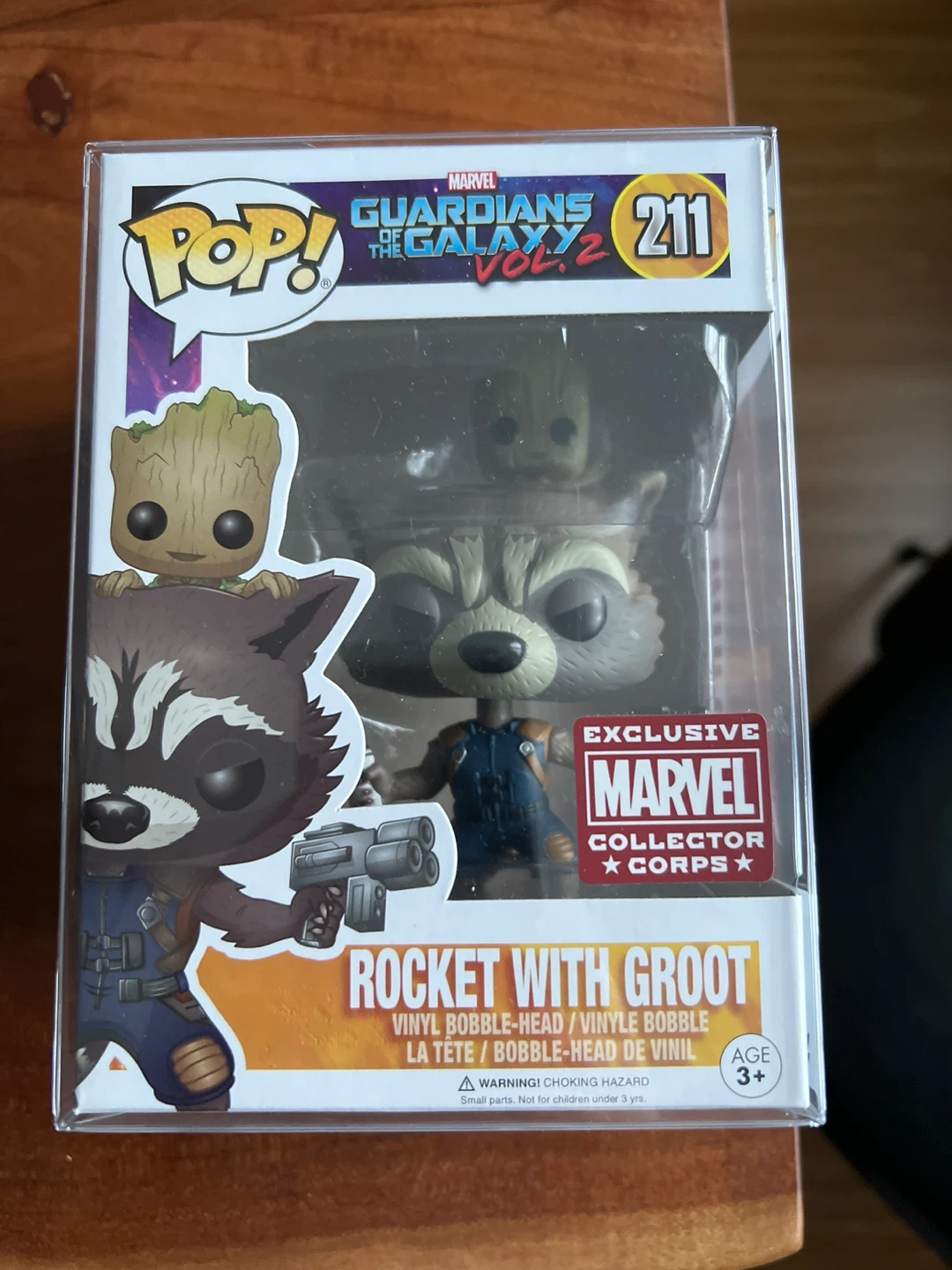 Funko Pop! Rocket with Groot Guardians of the Galaxy Vol. 2